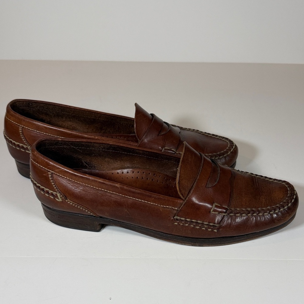 Cole Haan Vintage Hand Sewn Classic Leather Loafers